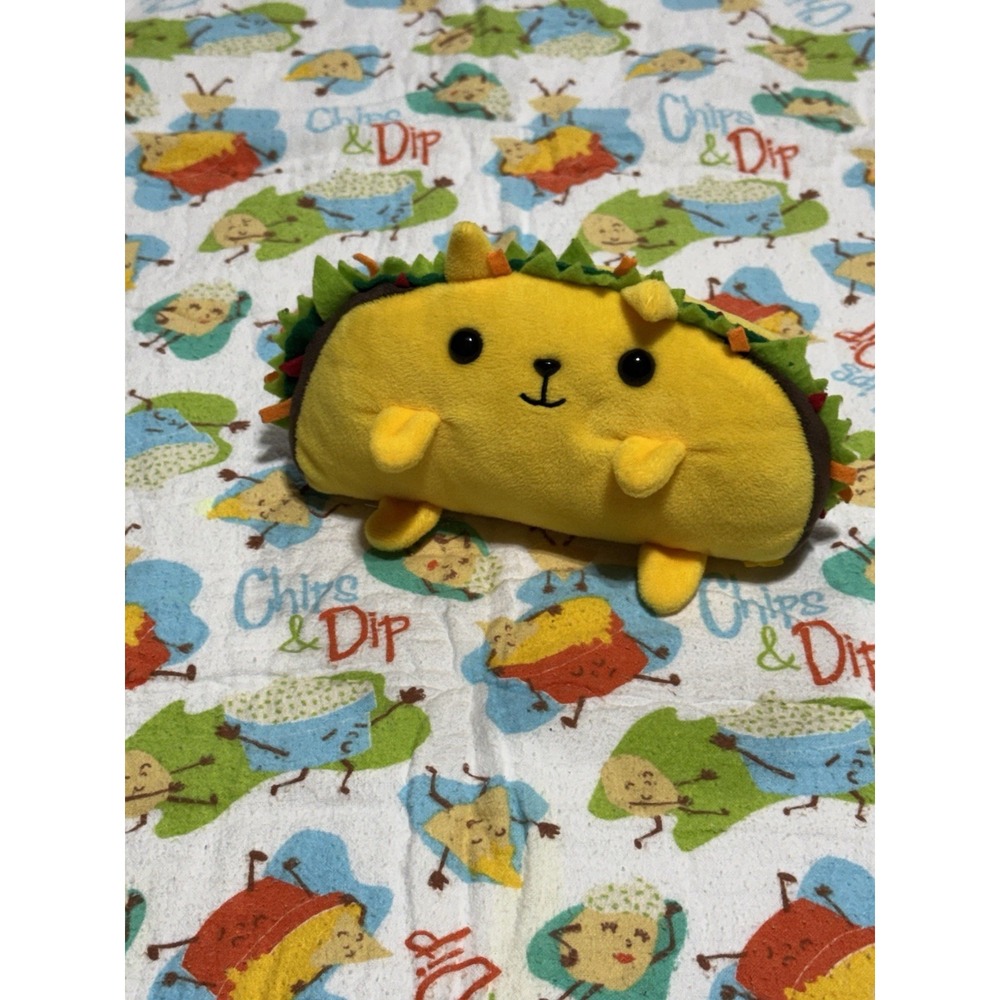Handmade Chips & Dip Baby Blanket + Taco Plush – Nachos Food Theme Nursery